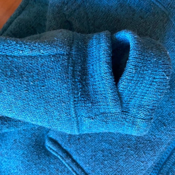 L.L.Bean sweater fleece jacket with hood. - Picture 6 of 6